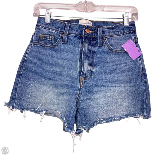 Shorts By Universal Thread In Blue Denim, Size: 0