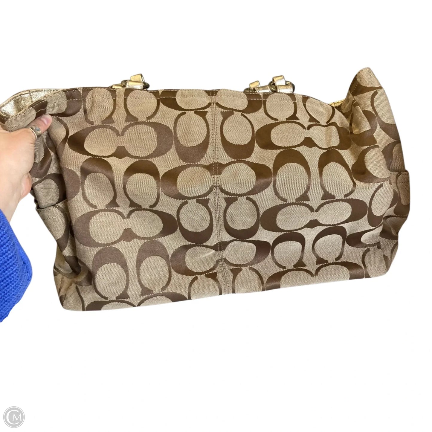 Tote Designer By Coach, Size: Medium