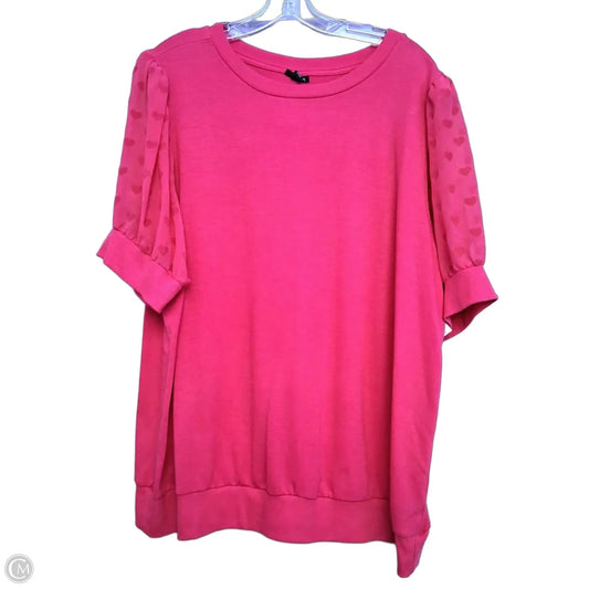 Top Short Sleeve By Torrid In Pink, Size: 3x