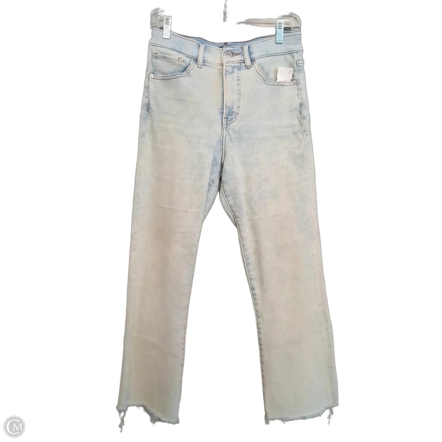 Jeans Straight By Express In Blue Denim, Size: 4