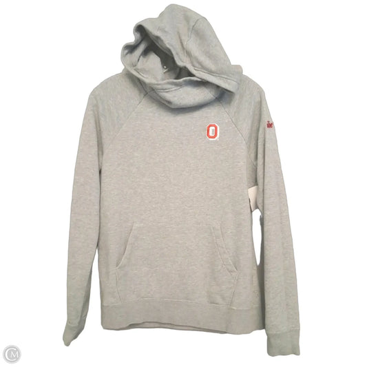 Sweatshirt Hoodie By Nike In Grey, Size: S