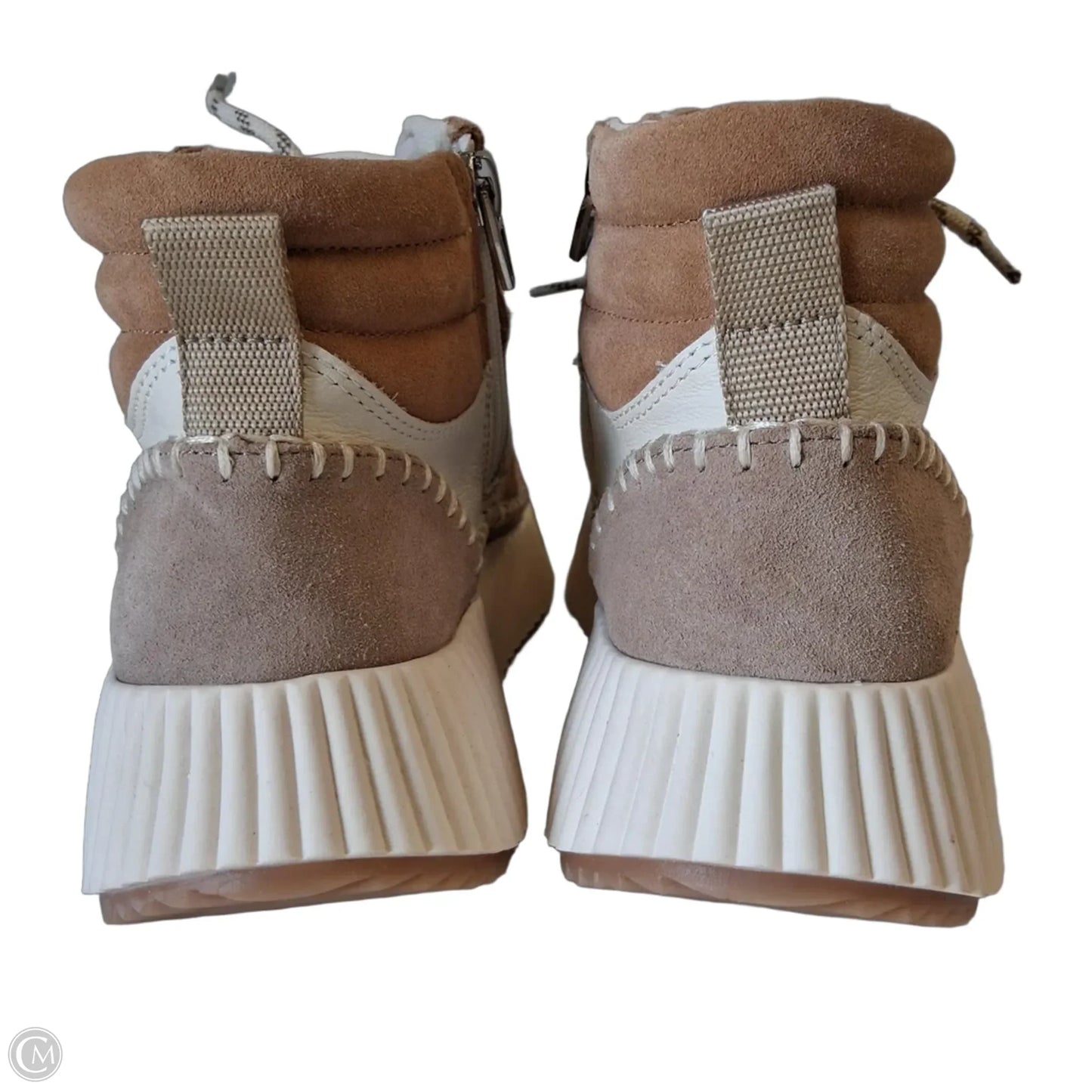 Boots Ankle Flats By Dolce Vita In Cream & Tan, Size: 8