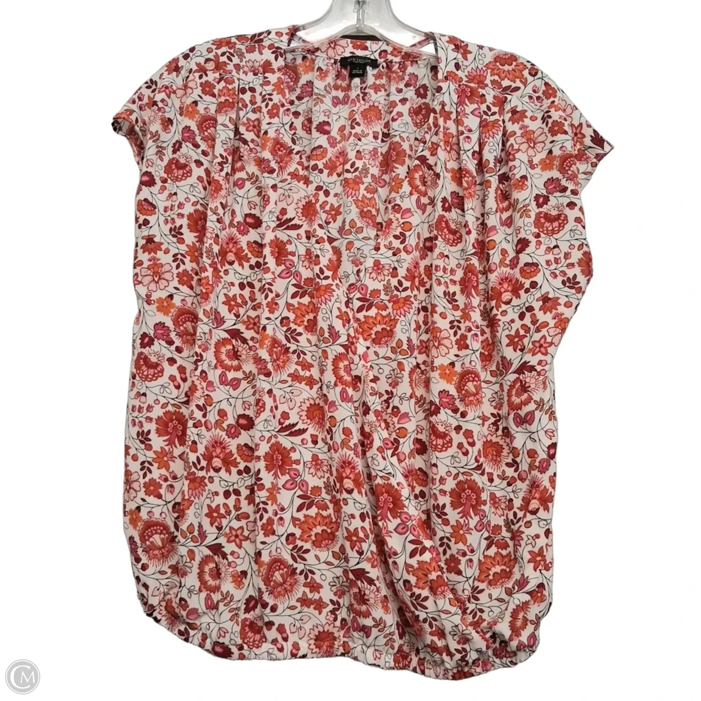 Top Sleeveless By Ann Taylor In Floral Print, Size: L