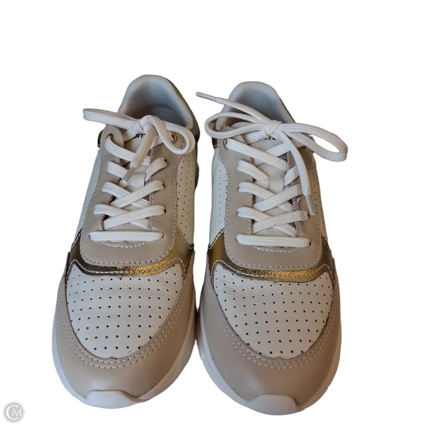 Shoes Athletic By Comfort Flex In Gold & Tan, Size: 10