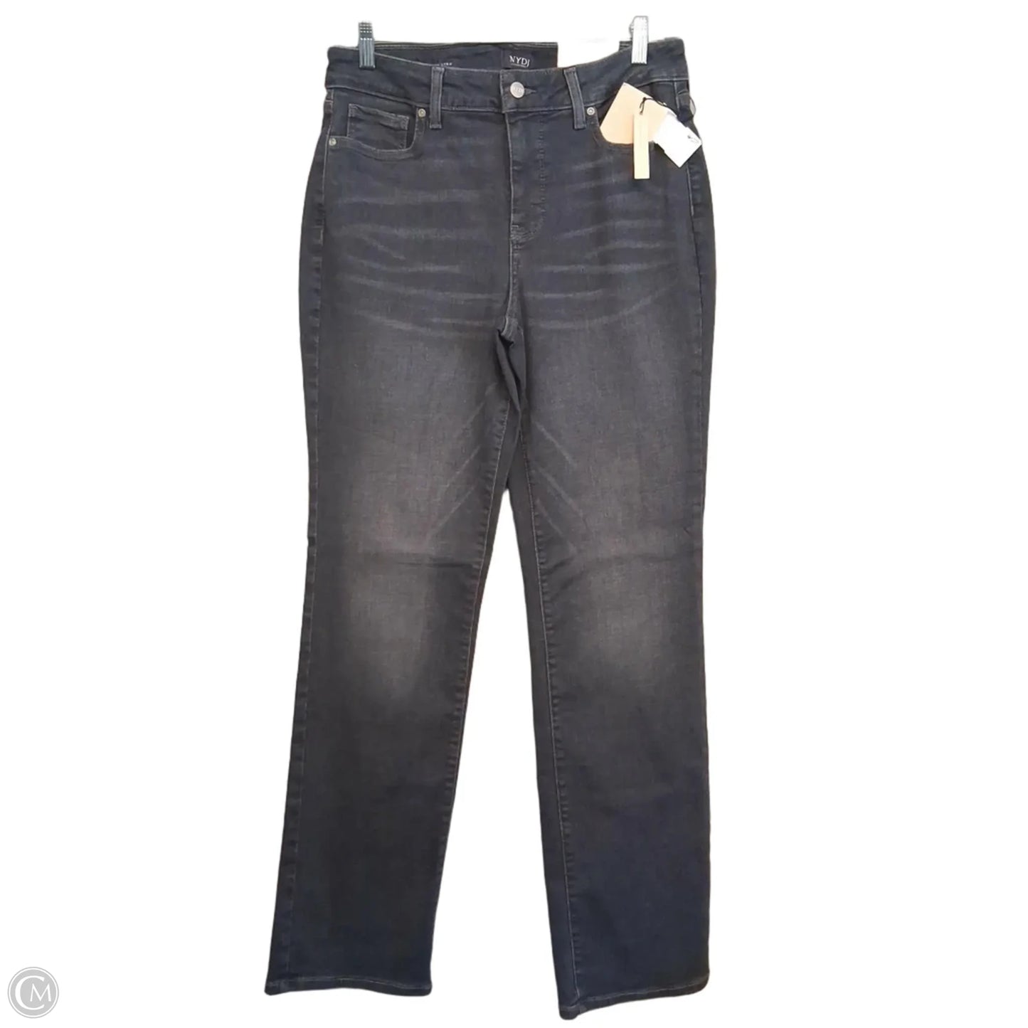 Jeans Straight By Not Your Daughters Jeans In Grey Denim, Size: 10