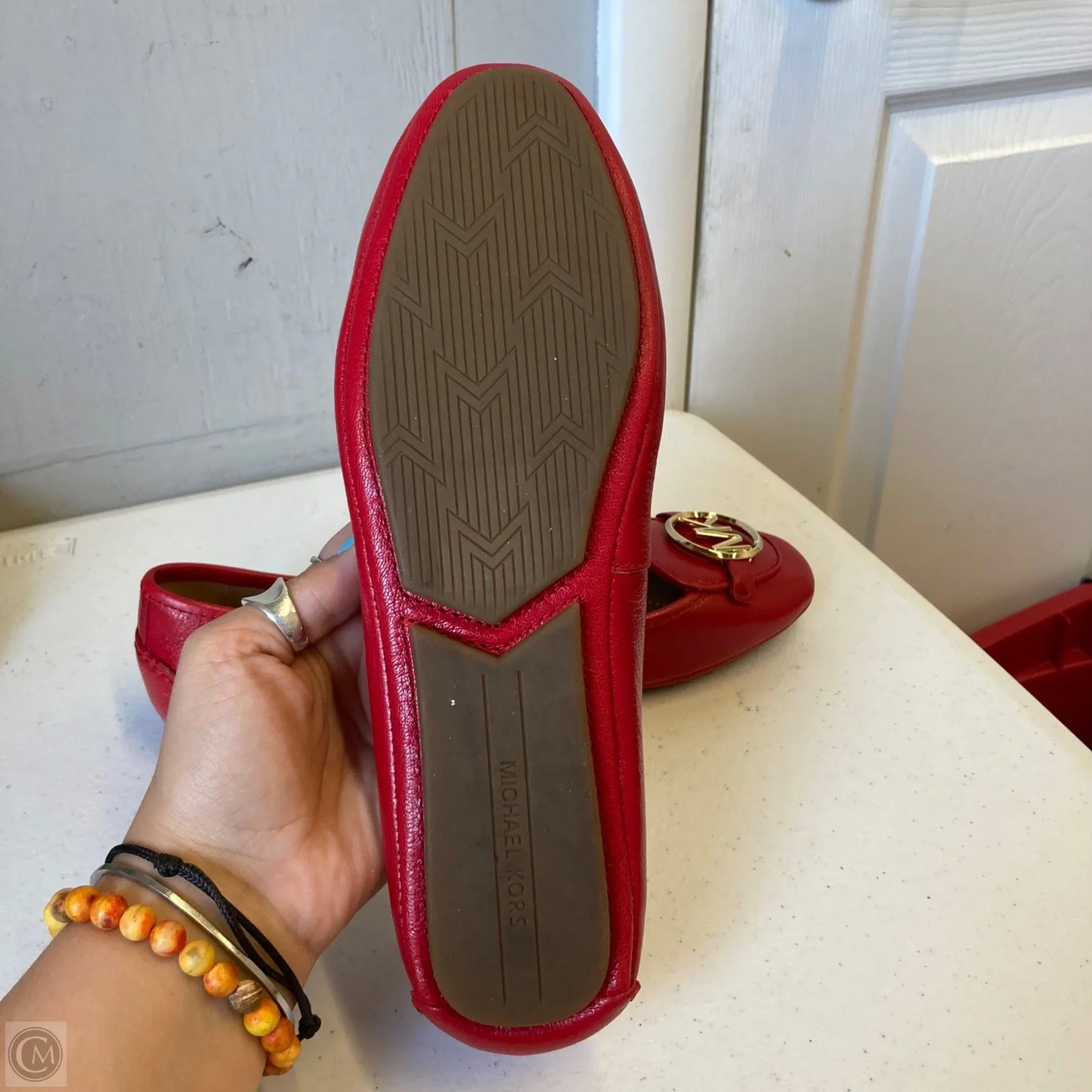 Shoes Designer By Michael Kors In Red, Size: 8