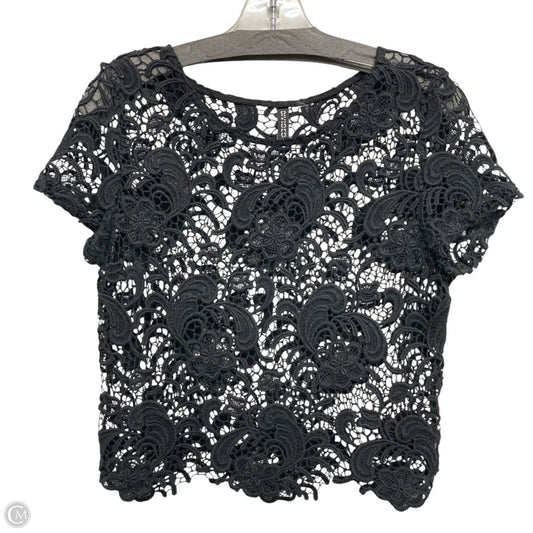 Top Short Sleeve By Divided In Black, Size: S