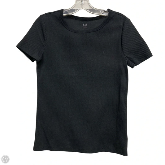 Top Short Sleeve By Gap In Black, Size: M