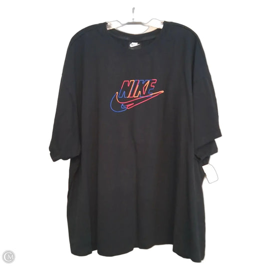 Athletic Top Short Sleeve By Nike In Black, Size: 3x