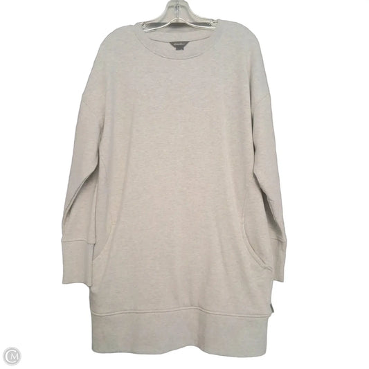 Sweatshirt Dress By Eddie Bauer In Grey, Size: M
