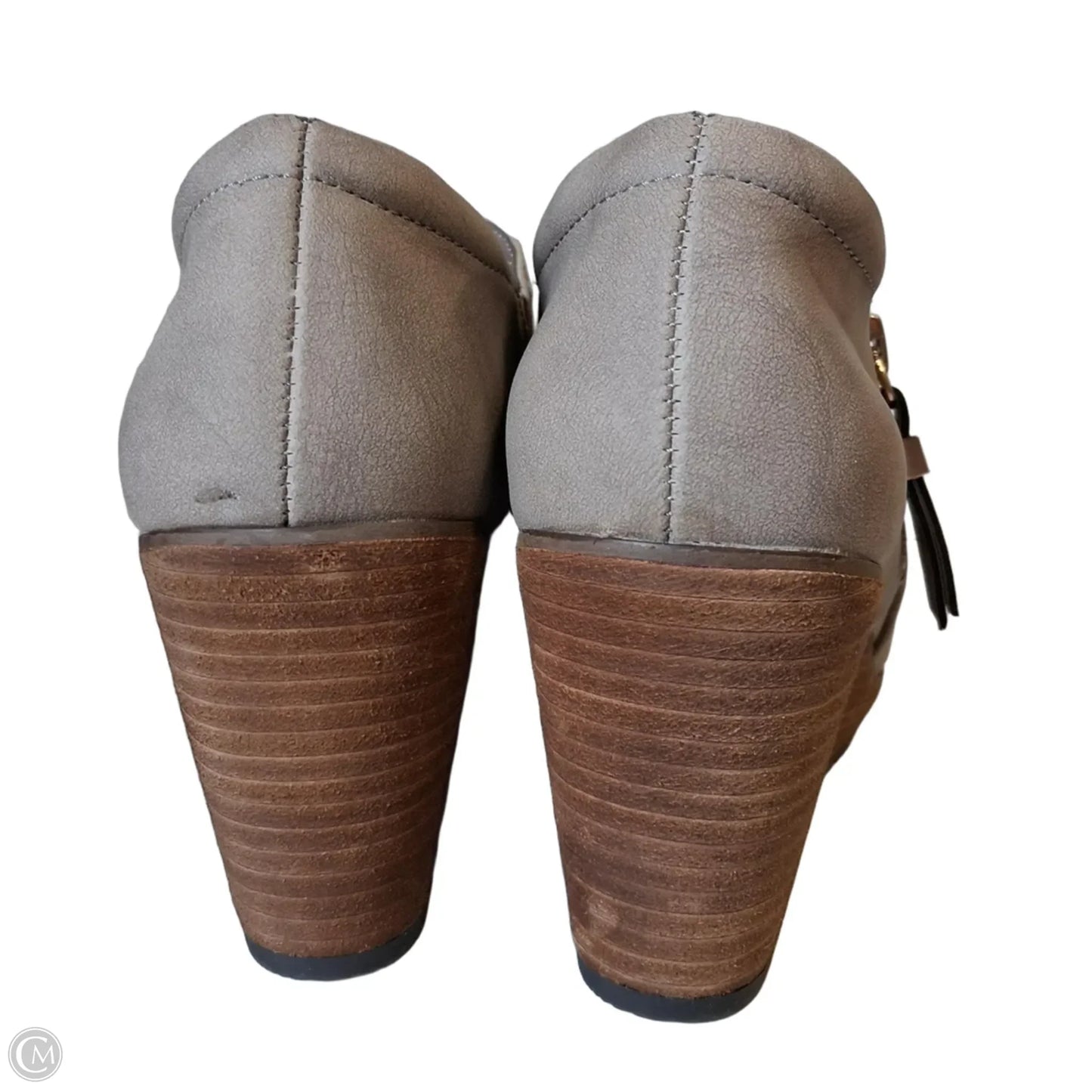 Shoes Heels Wedge By Dr Scholls In Taupe, Size: 6