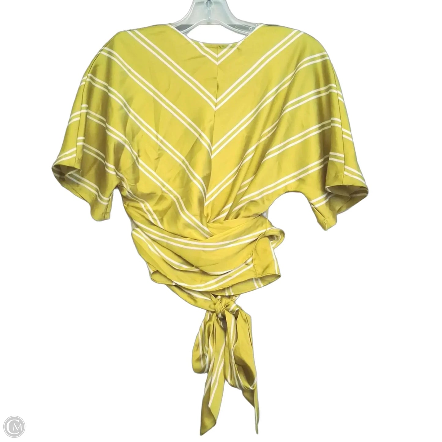 Blouse Short Sleeve By Worthington In Green, Size: Xs