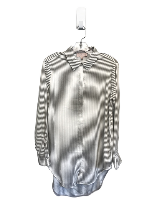 Striped Pattern Top Long Sleeve By Philosophy, Size: M