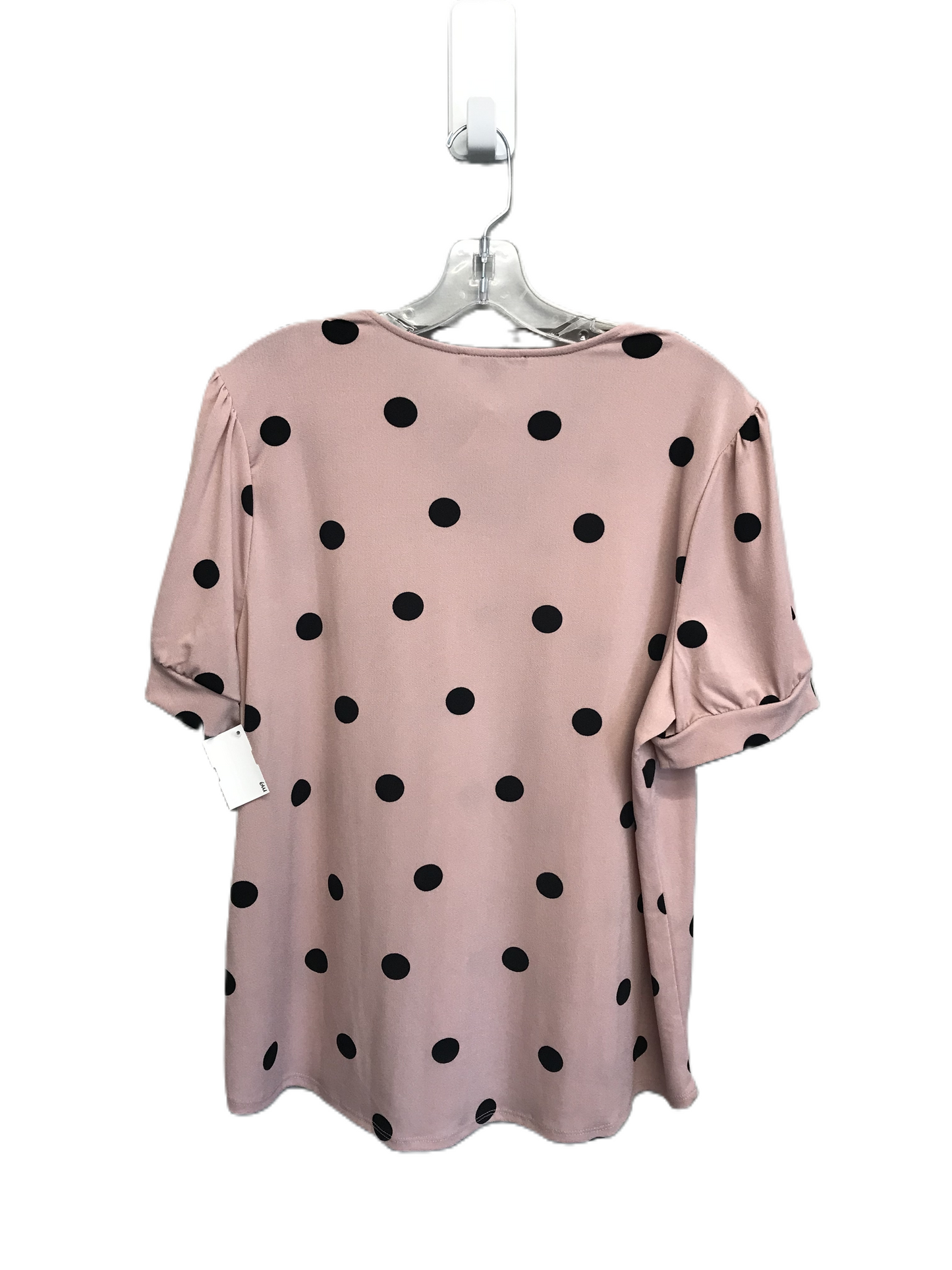 Polkadot Pattern Top Short Sleeve By Adrianna Papell, Size: Xl