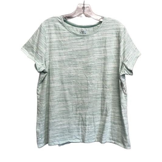 Green Top Short Sleeve Basic By Croft And Barrow, Size: Xl