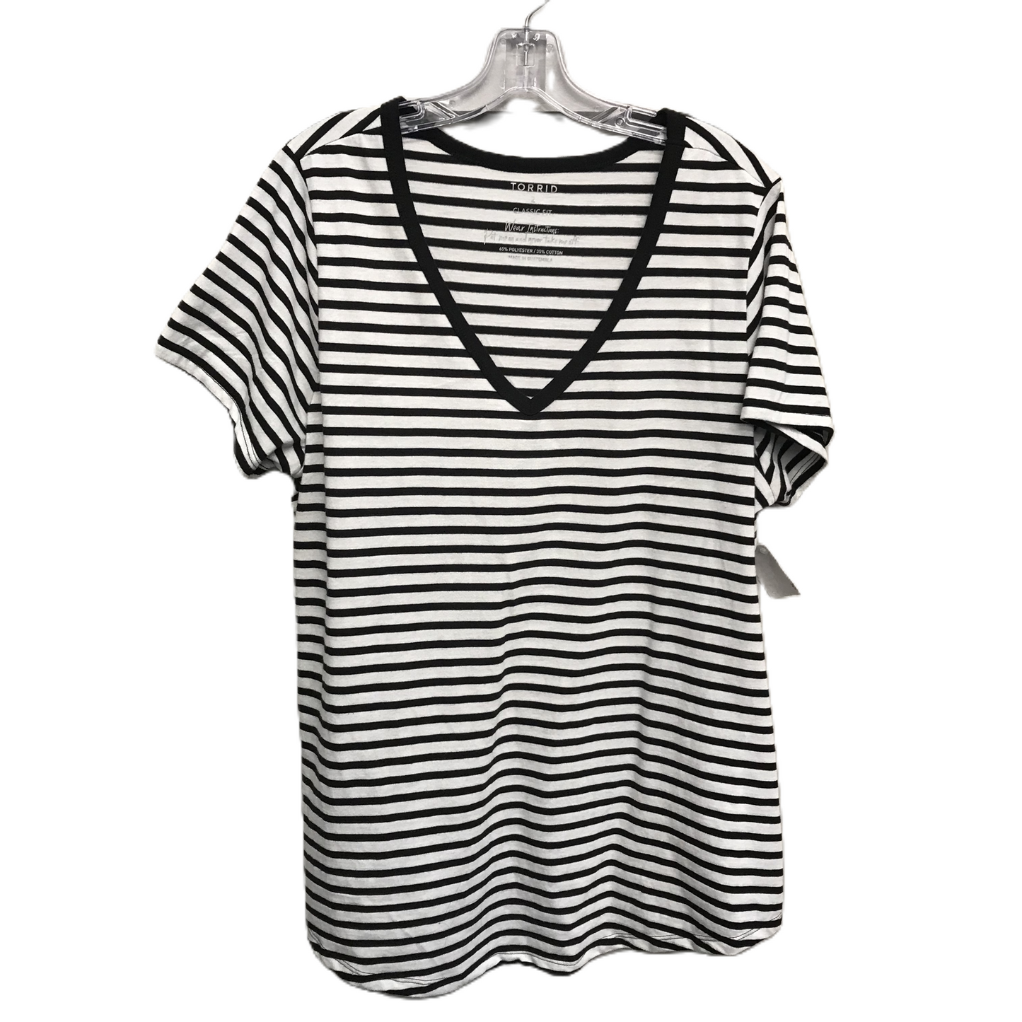 Striped Pattern Top Short Sleeve By Torrid, Size: 2x