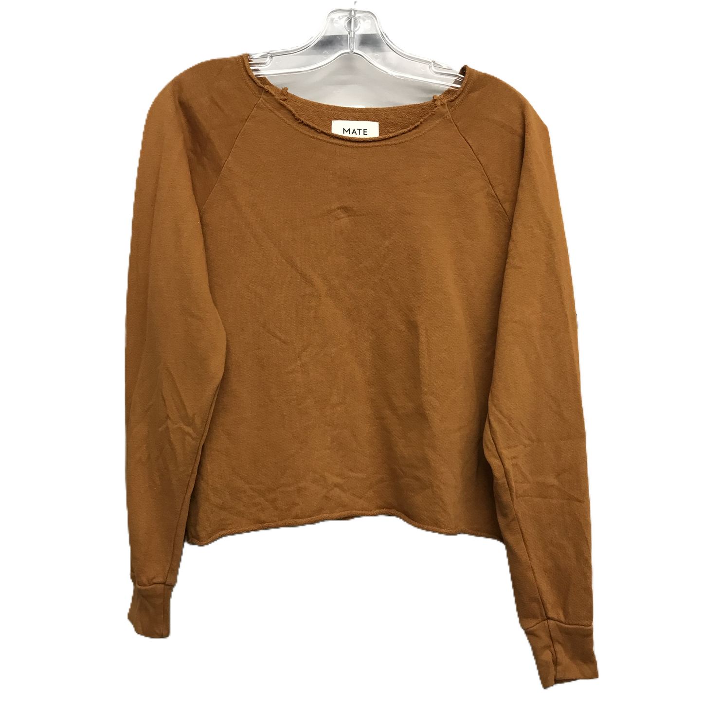 Top Long Sleeve By Mate In Brown, Size: Xs