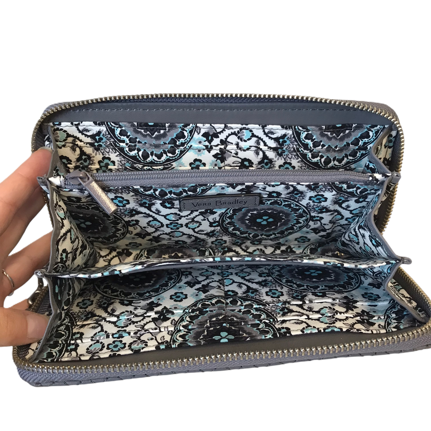 Wallet Leather By Vera Bradley, Size: Large