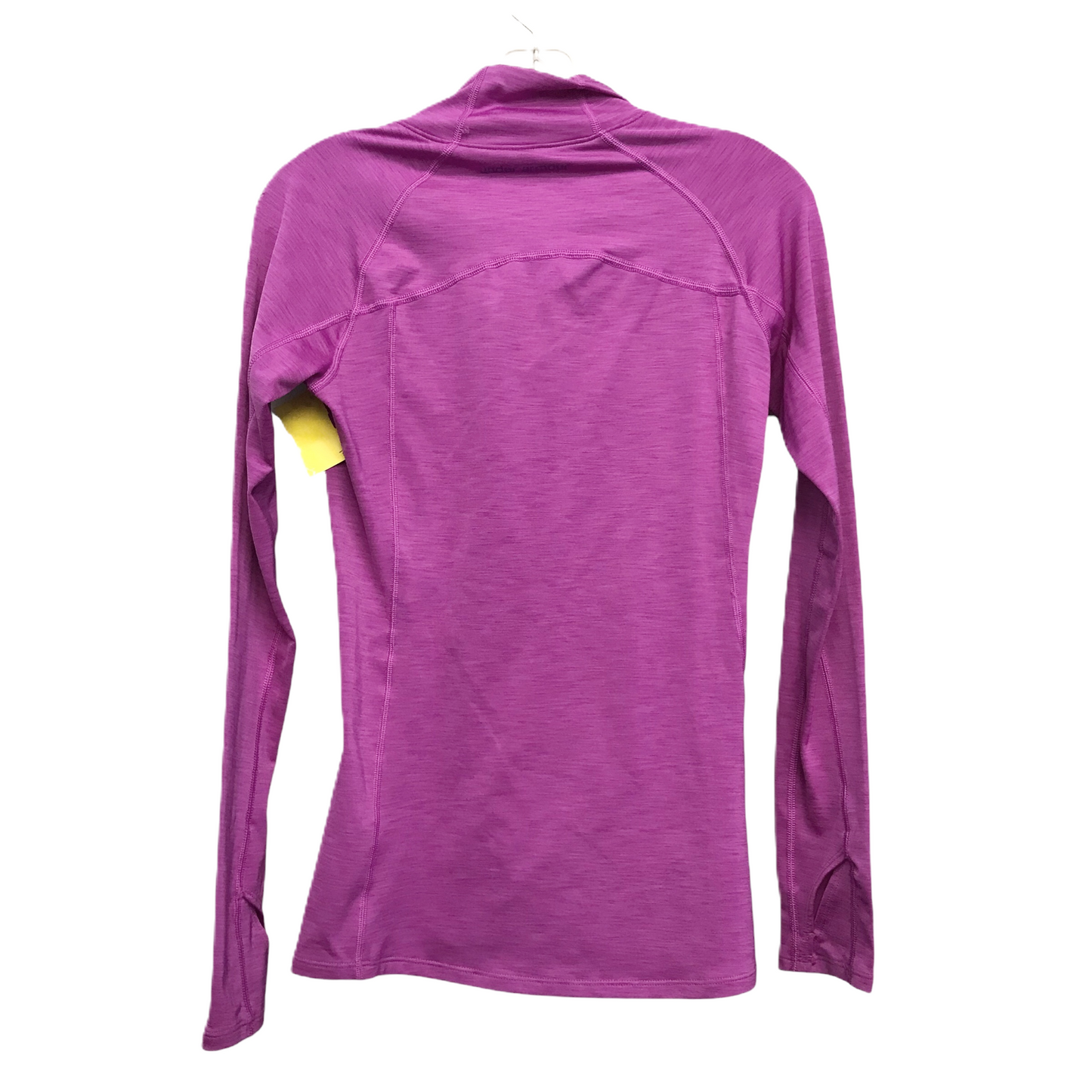 Athletic Top Long Sleeve Collar By Under Armour In Purple, Size: Xs