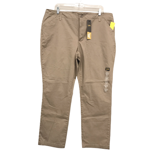 Pants Chinos & Khakis By Lee In Tan, Size: 18