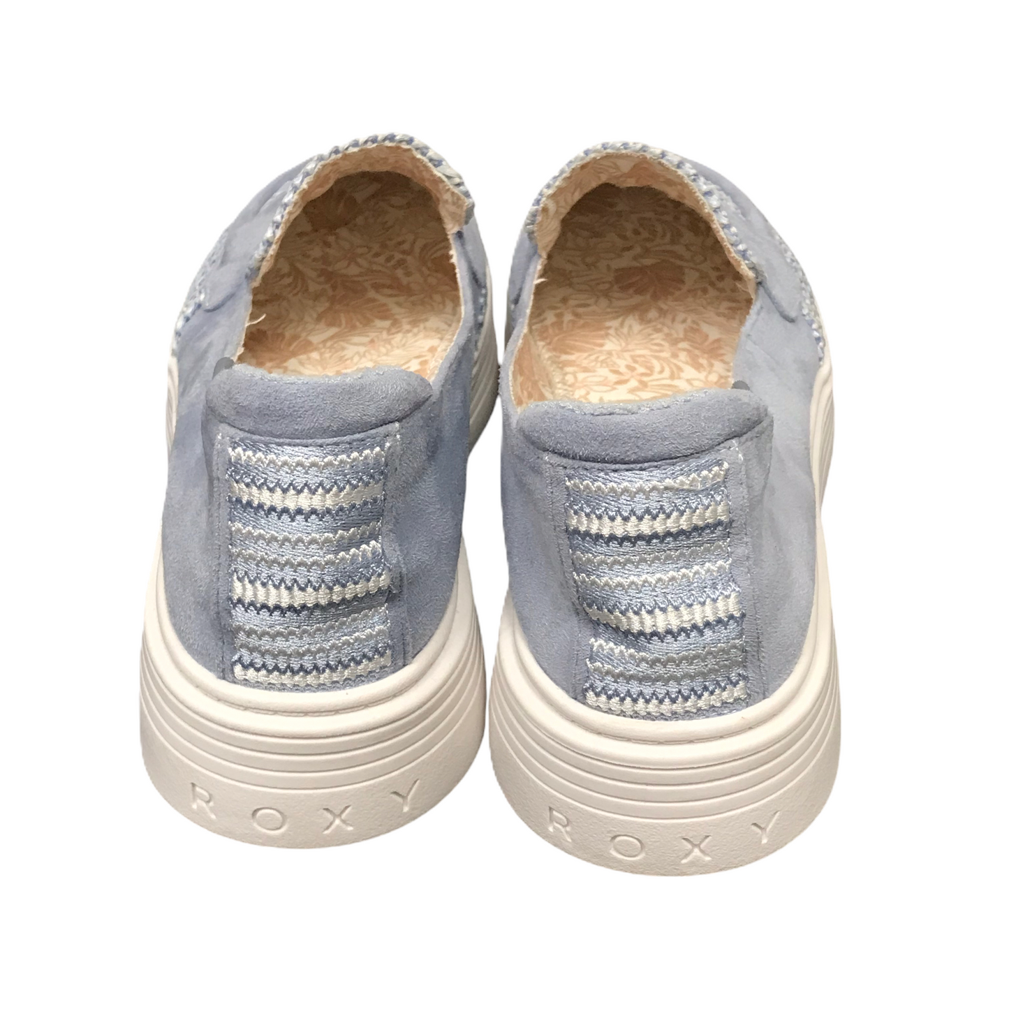 Shoes Sneakers By Roxy In Blue & White, Size: 9