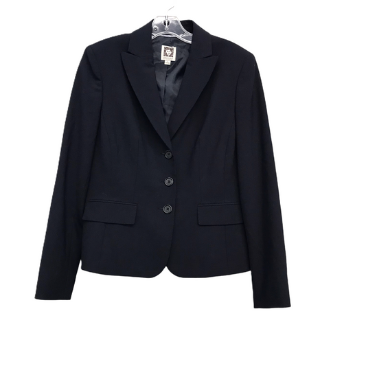 Blazer By Anne Klein In Navy, Size: M