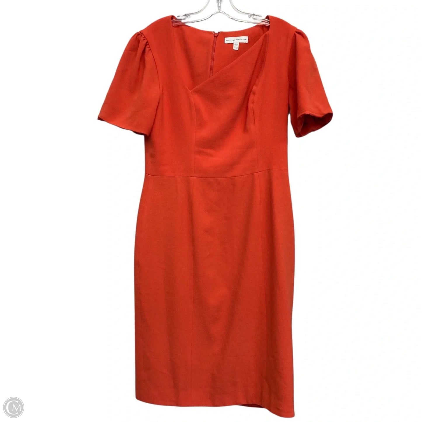 Dress Casual Short By Dress The Population In Orange, Size: L