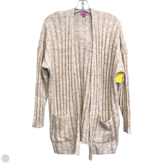 Sweater Cardigan By Miami In Beige, Size: M