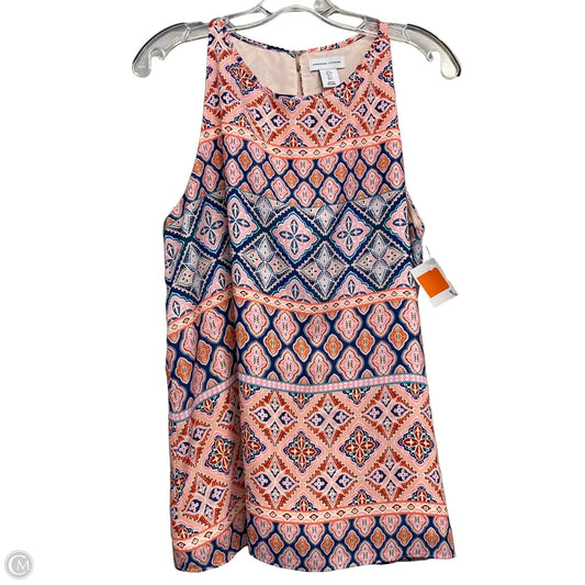 Top Sleeveless By Adrienne Vittadini In Nautical Print, Size: L