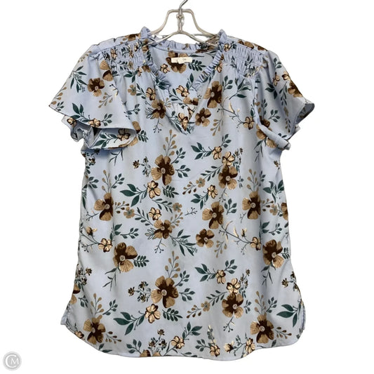 Top Sleeveless By Maurices In Floral Print, Size: M