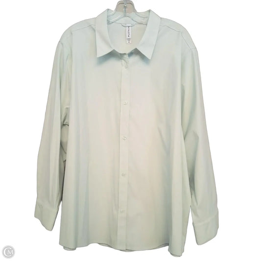 Top Long Sleeve By Athleta In Green, Size: 3x