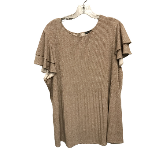 Top Short Sleeve By Adrianna Papell  Size: 1x