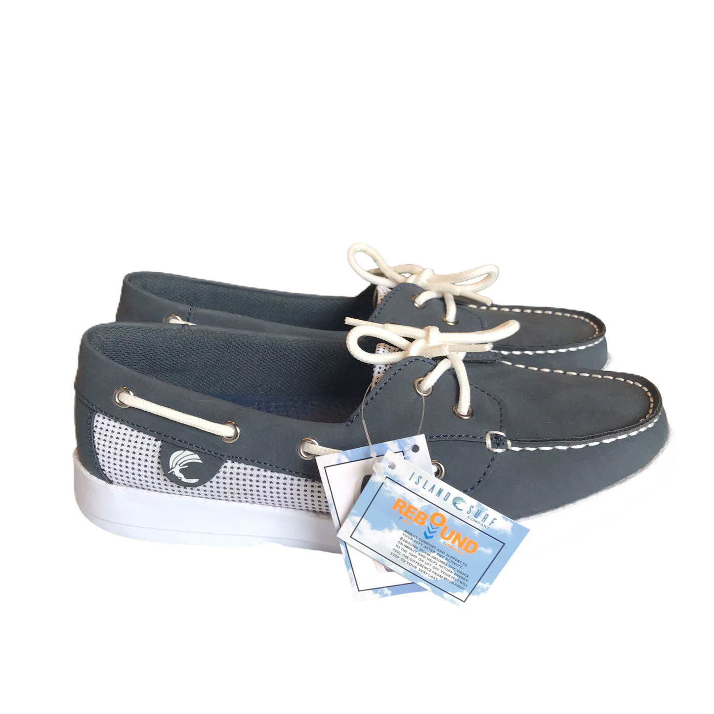 Navy Shoes Flats By Island Surf, Size: 9.5