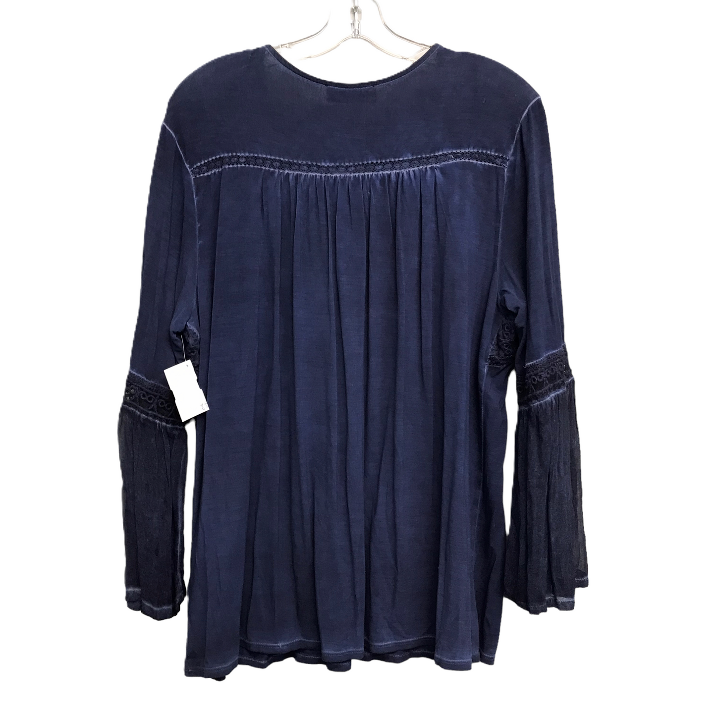 Top Long Sleeve By Ruff Hewn In Navy, Size: L