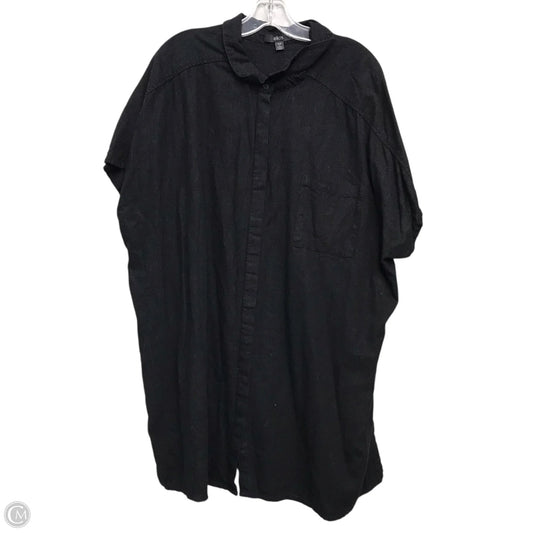 Top Short Sleeve By Ellos In Black, Size: 2x