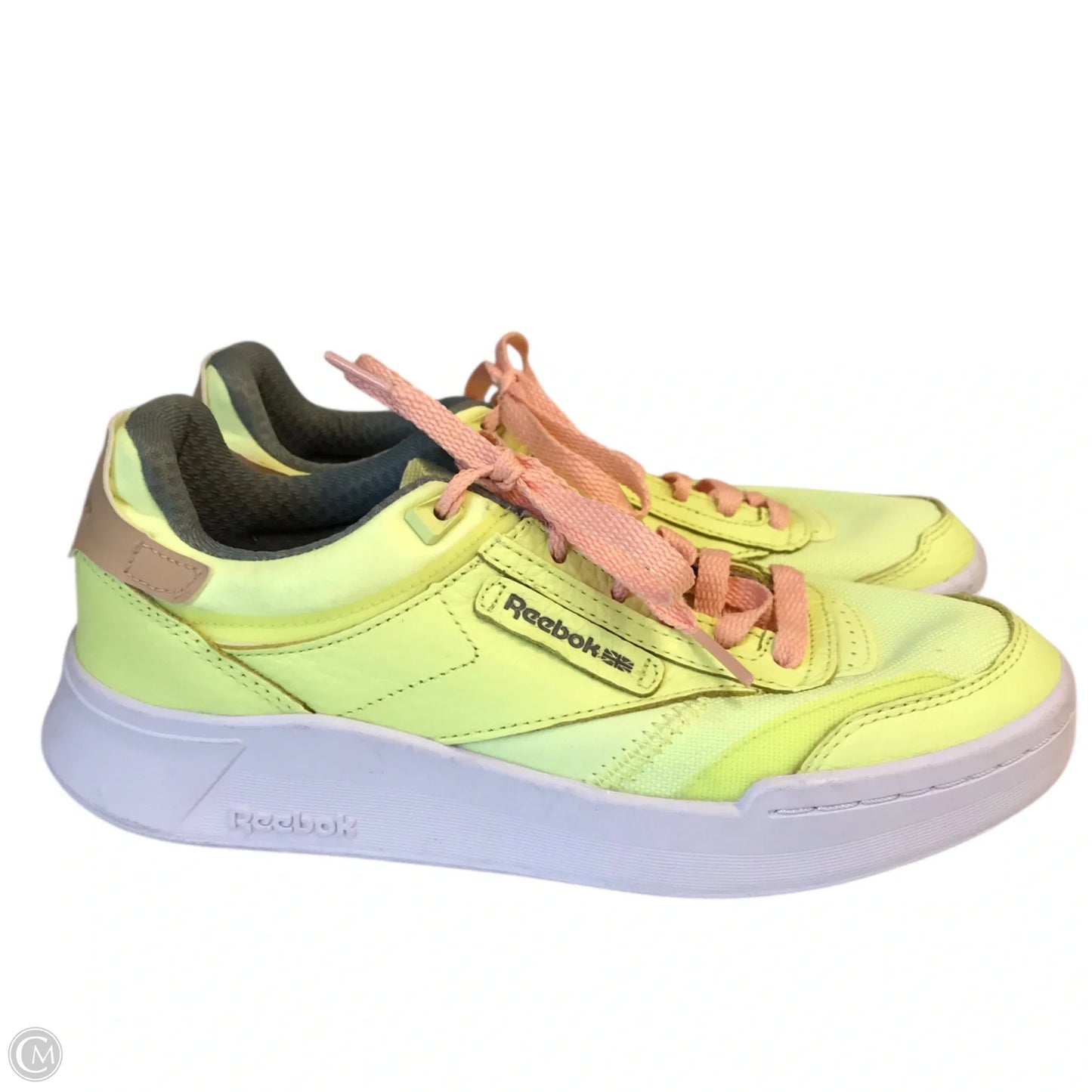 Shoes Athletic By Reebok In Yellow, Size: 7