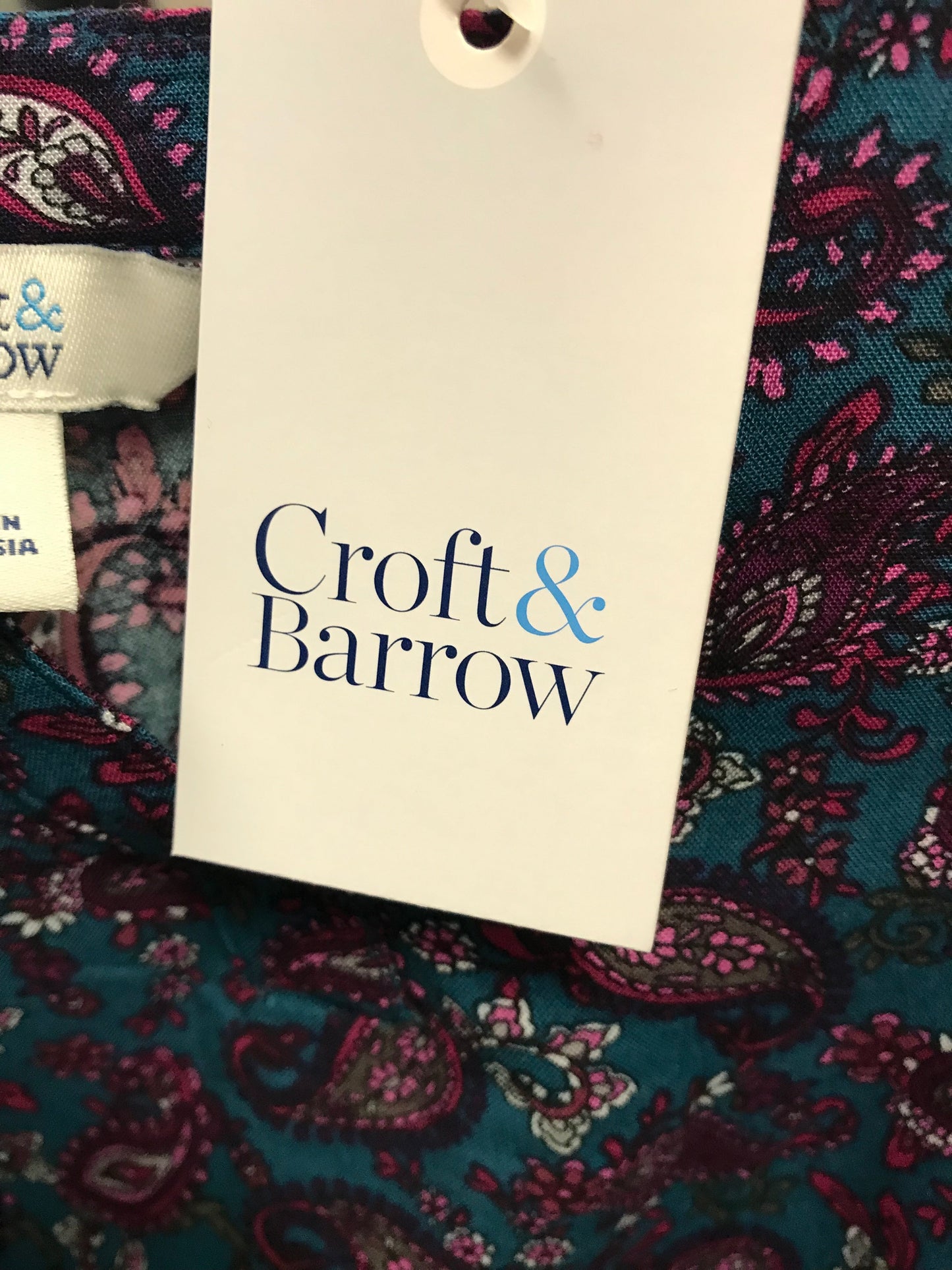 Top 3/4 Sleeve By Croft And Barrow  Size: S