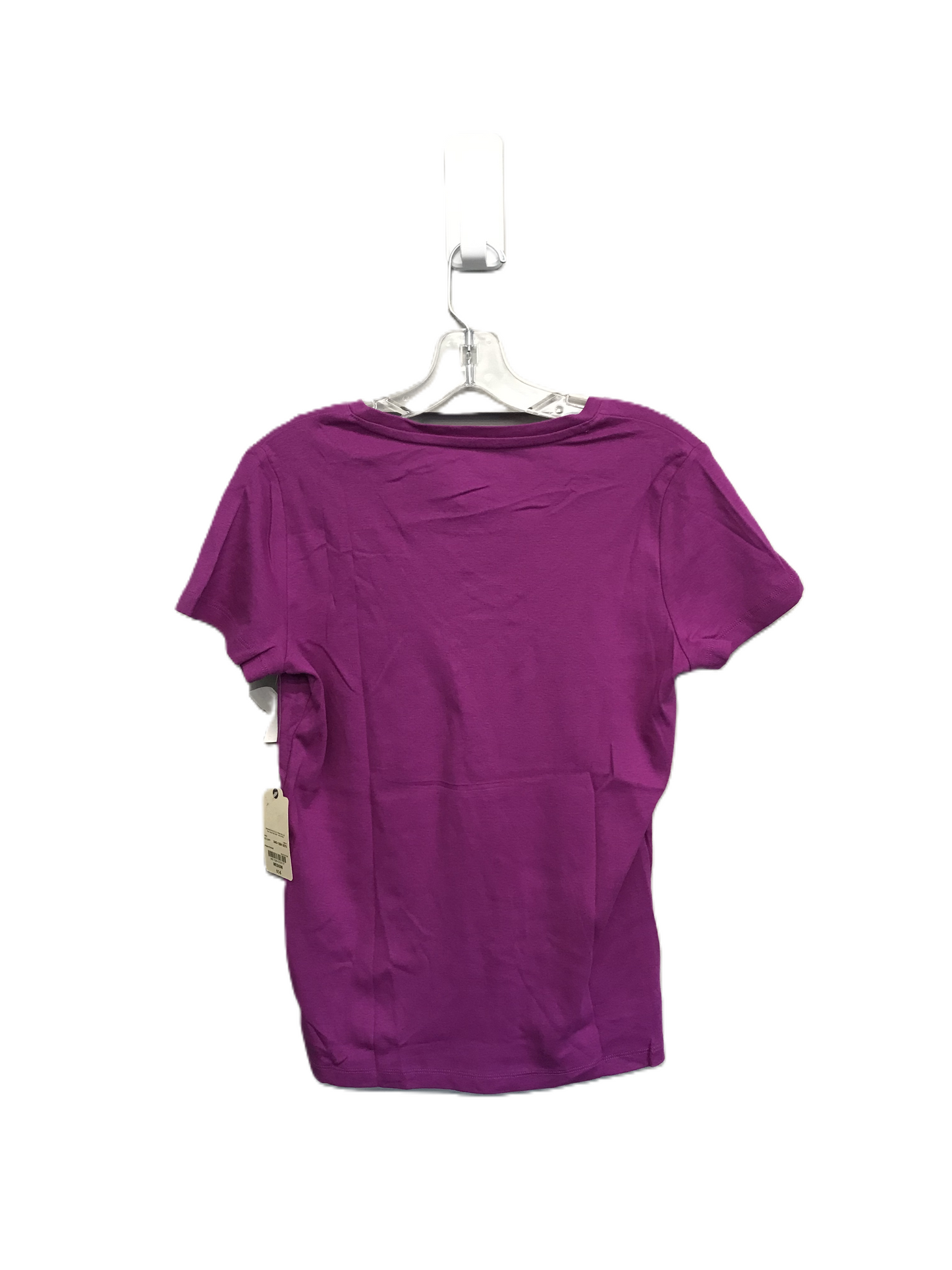 Pink Top Short Sleeve Basic By St Johns Bay, Size: M