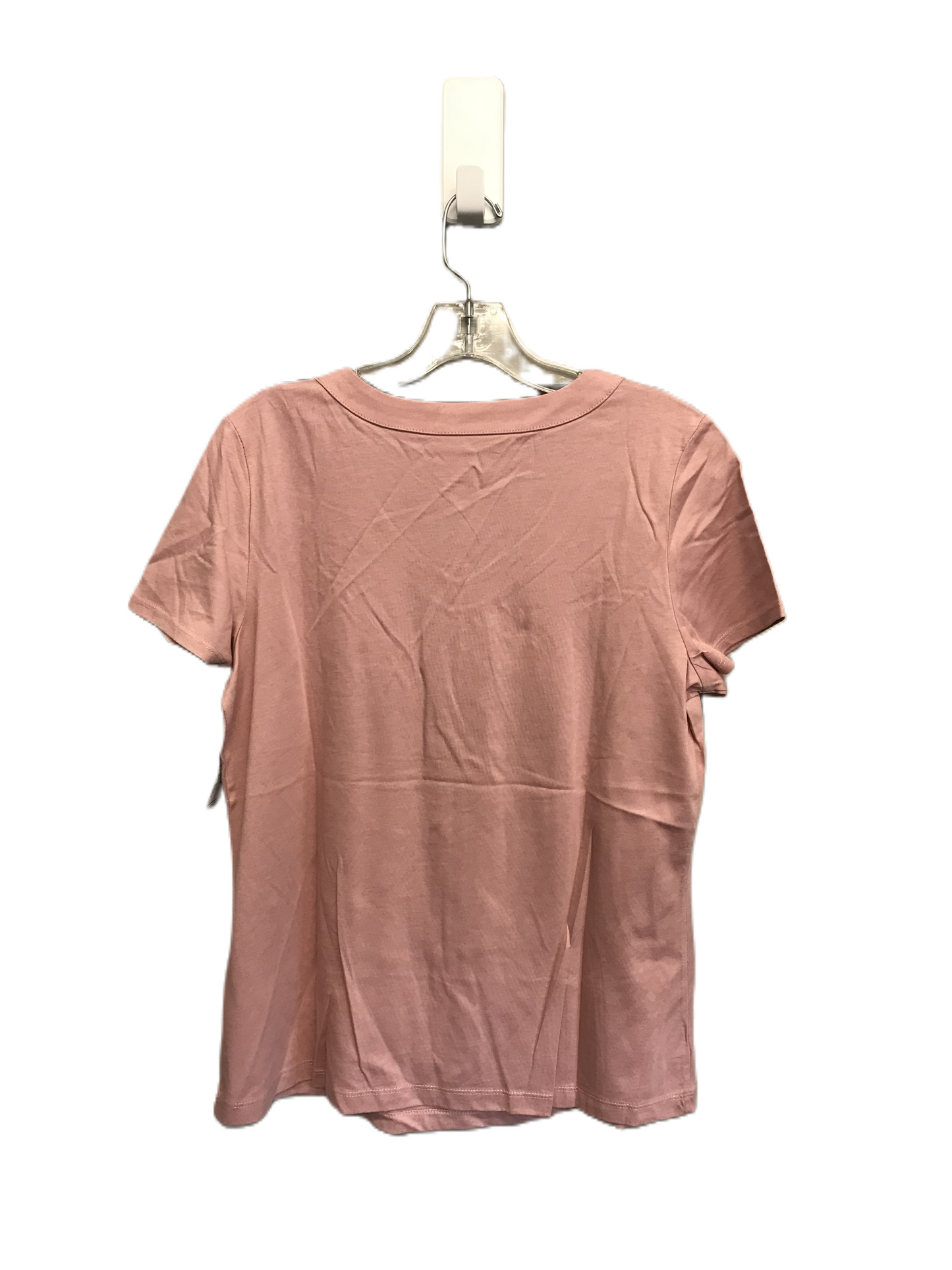 Pink Top Short Sleeve Basic By Christopher And Banks, Size: M