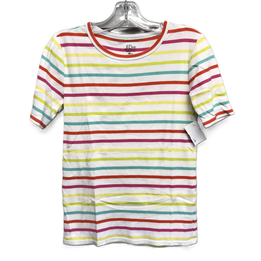 Multi-colored Top Short Sleeve Basic By J. Crew, Size: S
