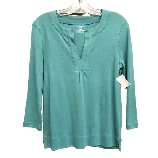 Top Long Sleeve By Jones New York In Blue, Size: Petite   S