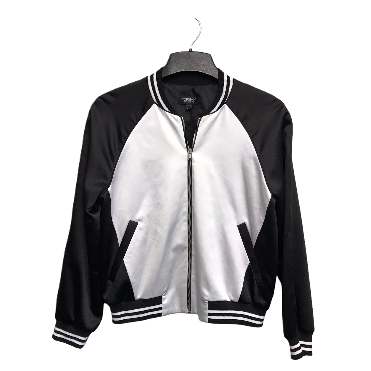 Jacket Other By Top Shop In Black & White, Size: M