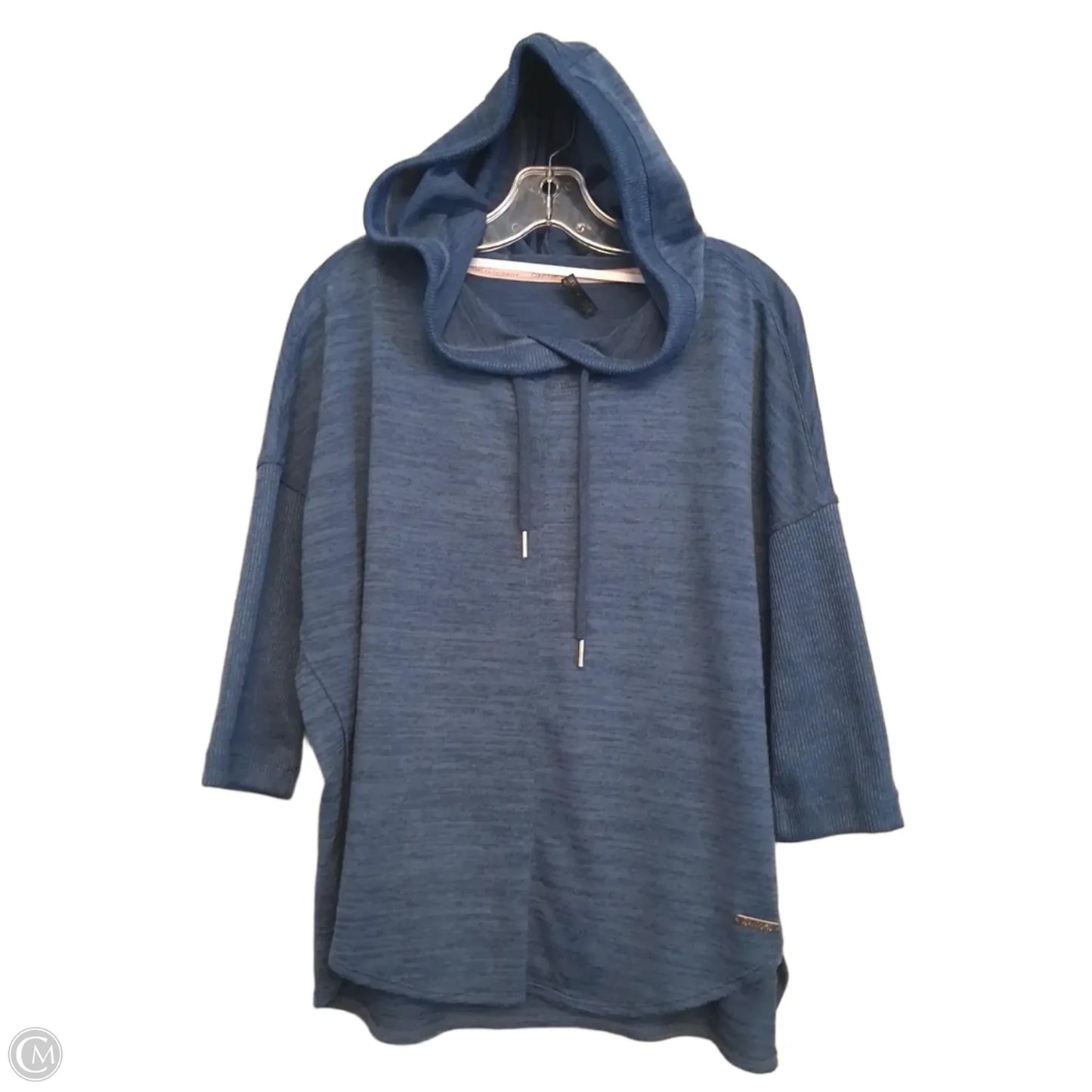 Top Long Sleeve By Calvin Klein In Blue, Size: S