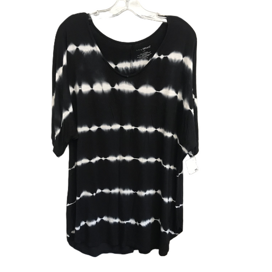 Black & White Top Short Sleeve By Lane Bryant, Size: L