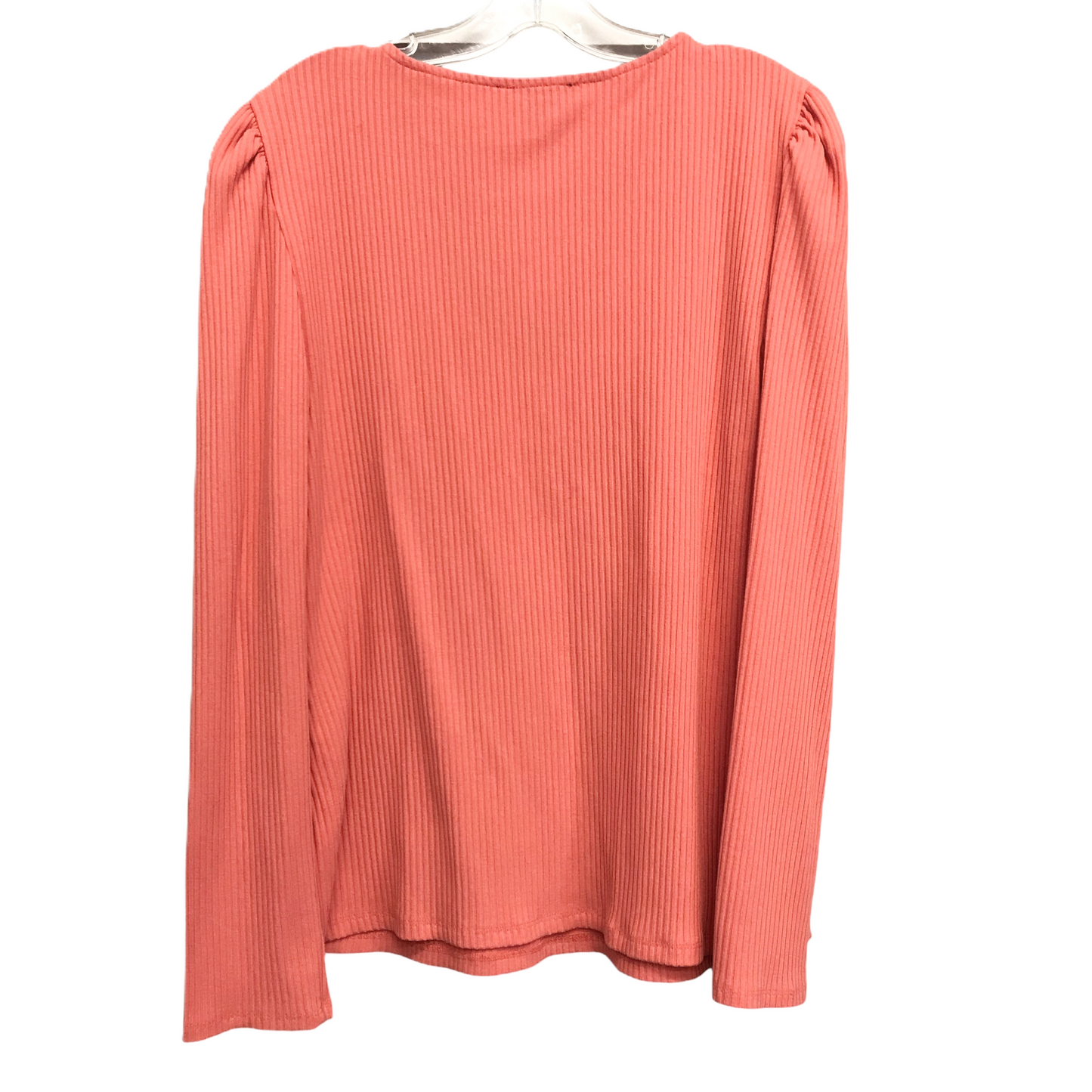 Top Long Sleeve By Inc In Coral, Size: Xl