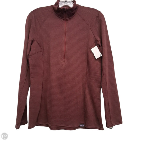 Athletic Top Long Sleeve Collar By Patagonia In Red, Size: M