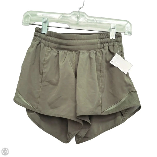 Athletic Shorts By Lululemon In Green, Size: S
