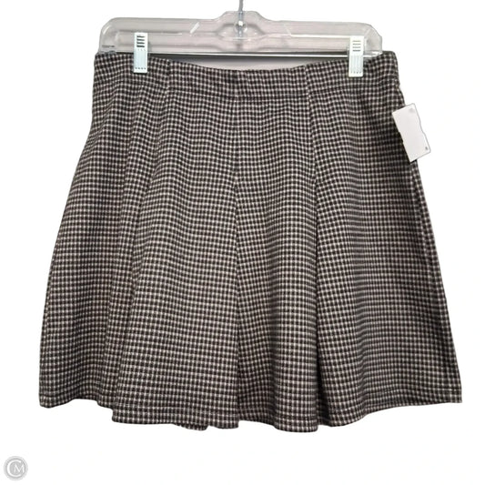 Skirt Mini & Short By Max Studio In Black & Cream, Size: L