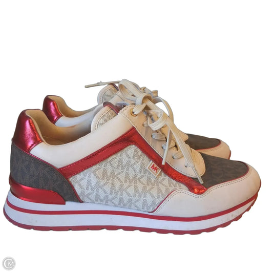 Shoes Sneakers By Michael By Michael Kors In Red & White, Size: 10