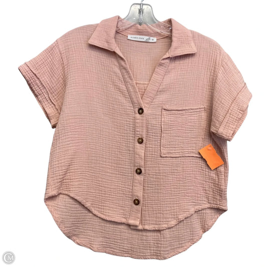 Top Short Sleeve By Altard State In Peach, Size: Xs